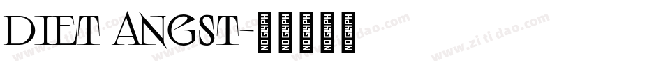 Diet Angst字体转换